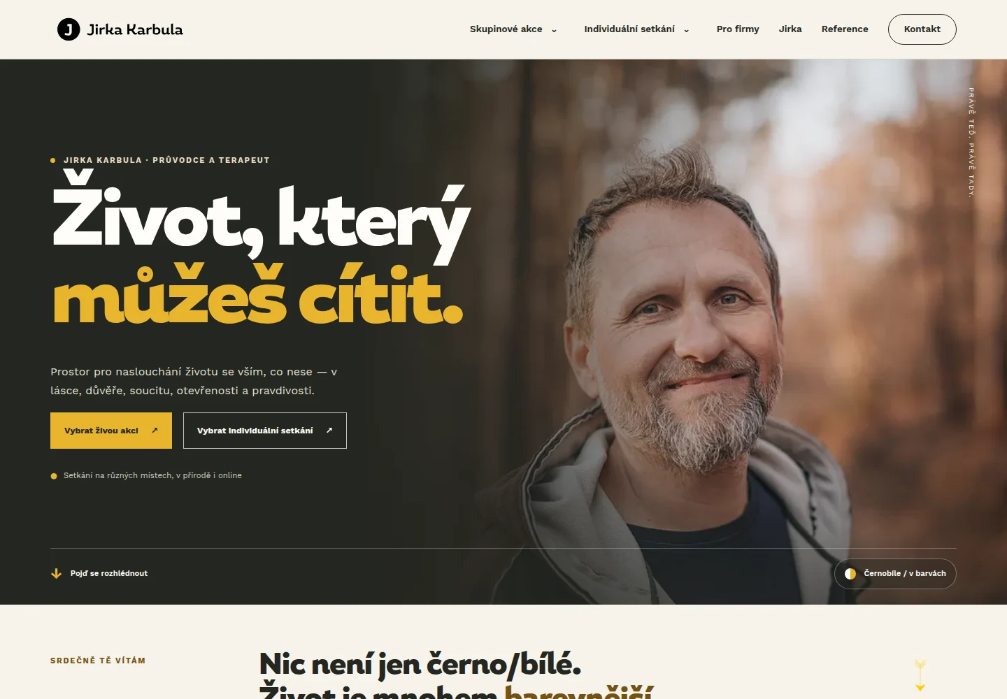 Úvodní stránka projektu Jirka Karbula